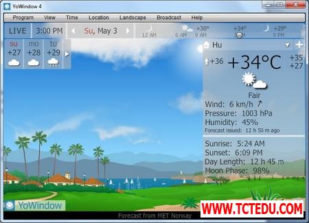 Phần mềm chuyên nghiệp giúp theo dõi và dự báo thời tiết trên Windows
