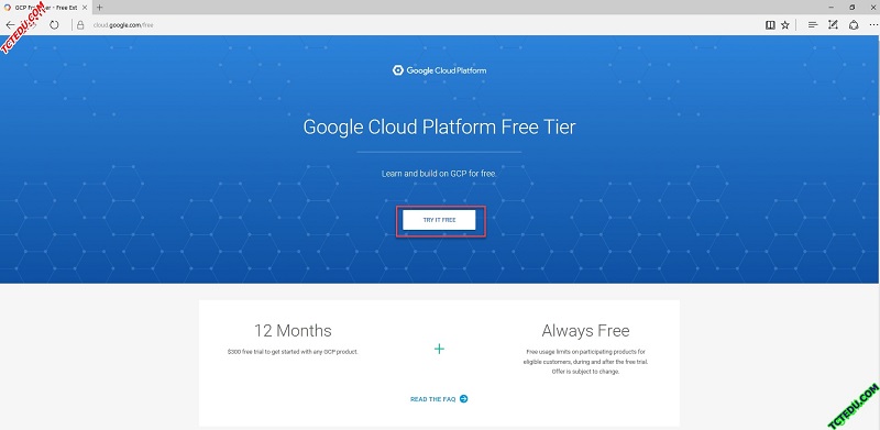 Hướng dẫn tạo VPS Google miễn phí 1 năm 300usd